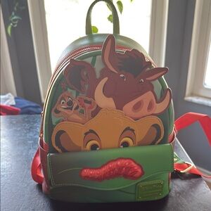 Disney Lion King Backpack - Green and Red